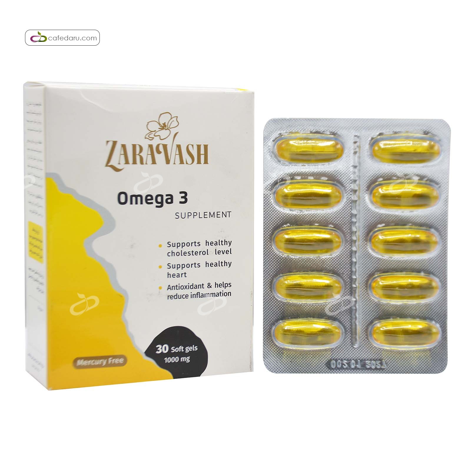 امگا 3 1000 میلی گرم زراوش مهر آیین 30 سافت ژل